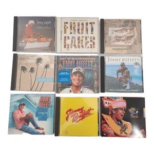 Lot of 9 JIMMY BUFFETT CDs Greatest Hit Banana Wind Fruit Cakes Margararitaville
